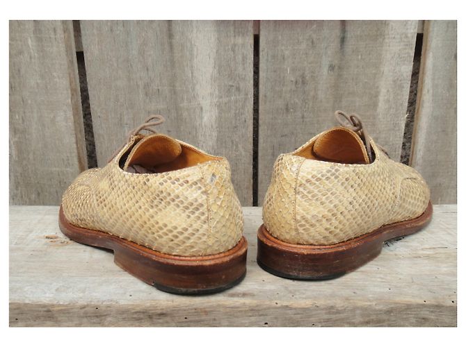 Vintage Sartore Derbys in Python p 38 Beige - Ansicht 6