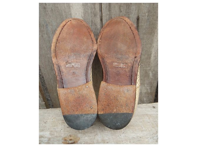 Vintage Sartore Derbys in Python p 38 Beige - Ansicht 8