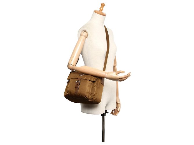 Prada Brown Tessuto Umhängetasche - Ansicht 10