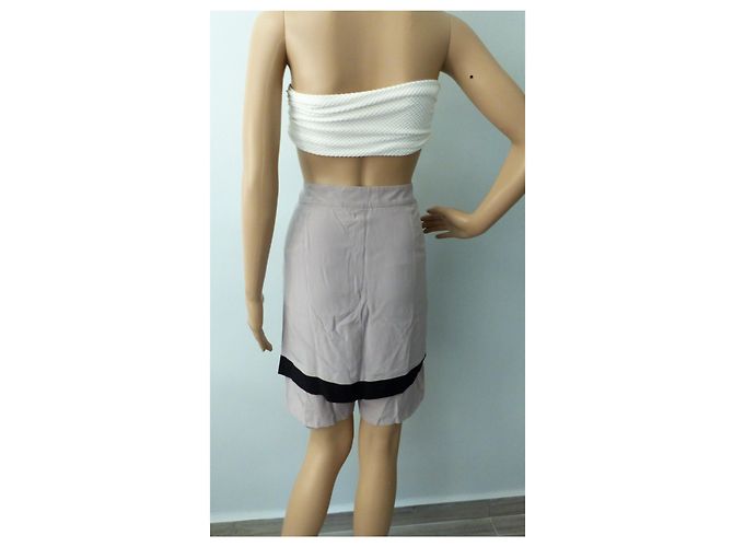 Falda pantalón Chanel de seda morada Púrpura - vista 3