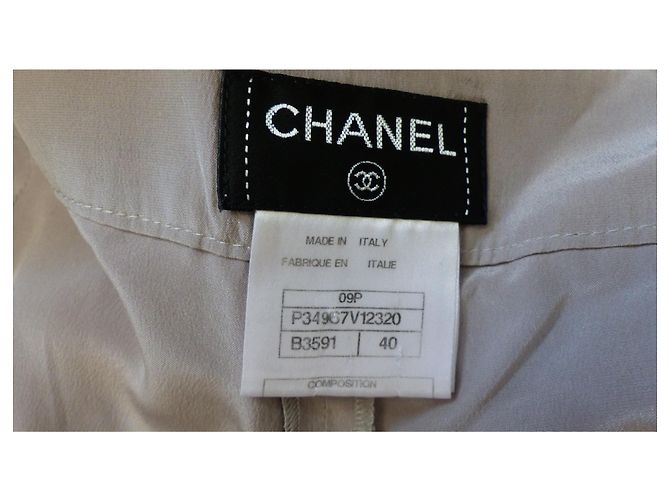 Falda pantalón Chanel de seda morada Púrpura - vista 8