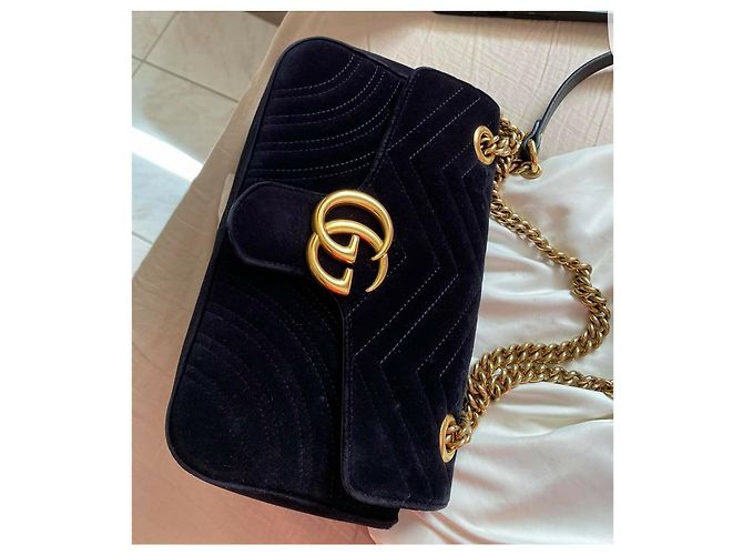 Ophidia Gucci BORSA A TRACOLLA IN VELLUTO MARMONT - vista 4