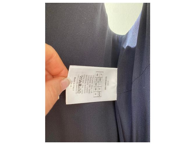 Abito Dior Blu Navy in Seta e Lana - vista 5