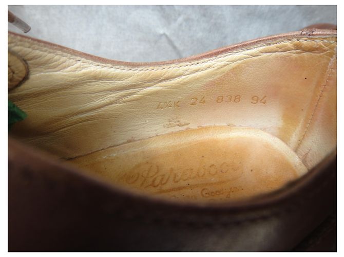 derbies Paraboot modèle Chambort p 37,5 Marron clair - vue 3