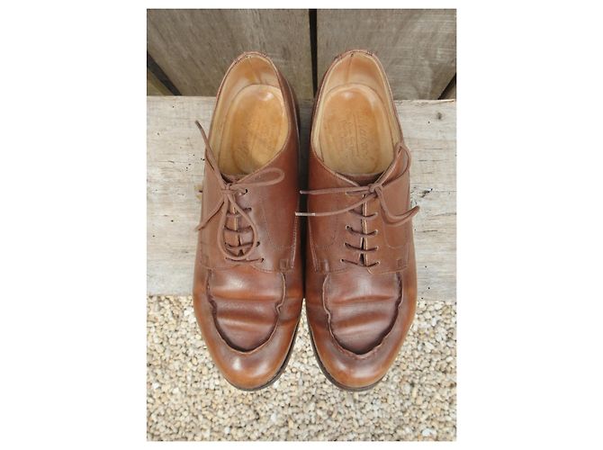 derbies Paraboot modèle Chambort p 37,5 Marron clair - vue 8