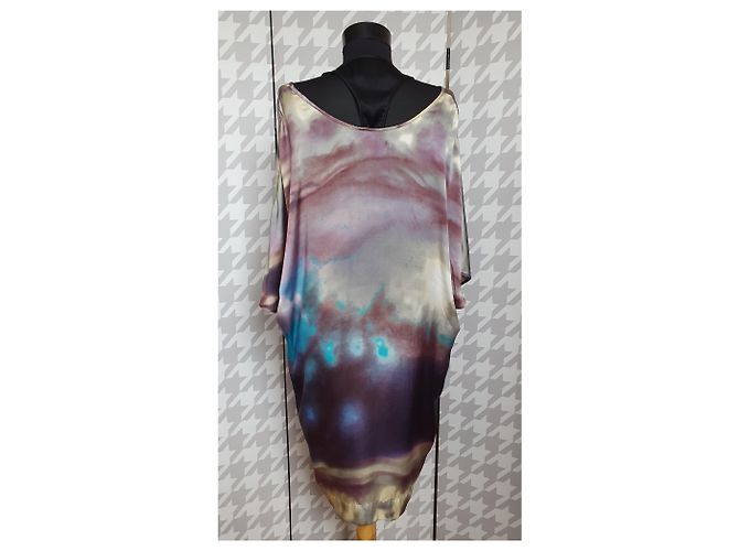 Vestido de seda Designers Remix Multicolor - vista 4