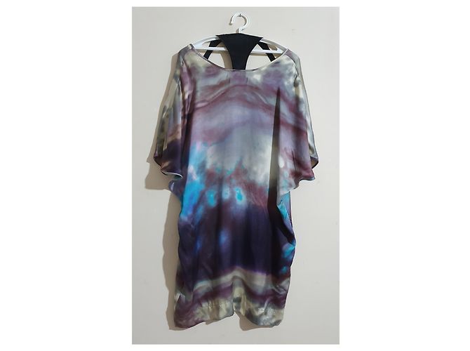 Vestido de seda Designers Remix Multicolor - vista 6