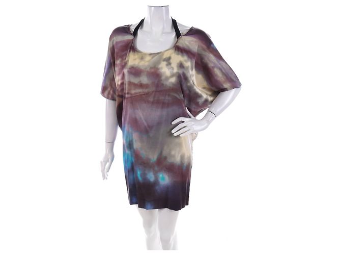 Vestido de seda Designers Remix Multicolor - vista 8