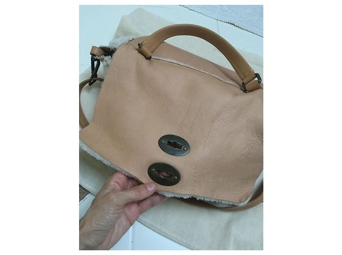 Zanellato Borsa messenger in montone Caramello - vista 10