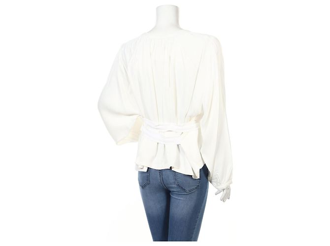 Les Benjamins White Polyester Jacket - view 2