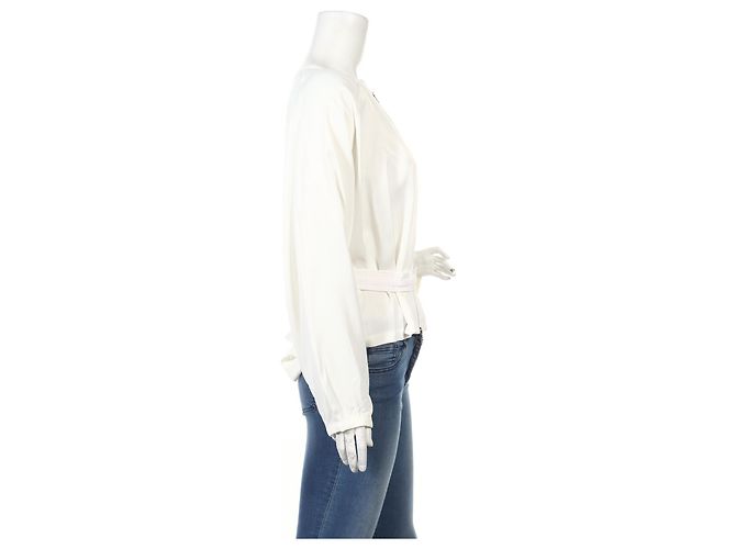 Les Benjamins White Polyester Jacket - view 3