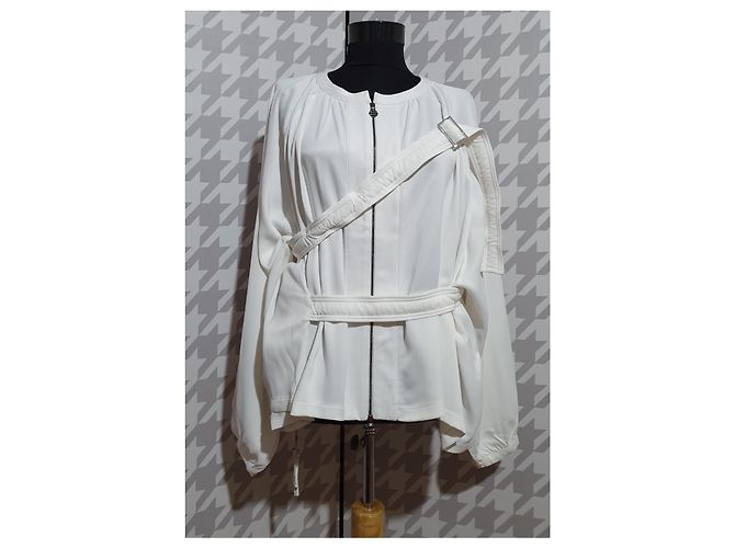Les Benjamins White Polyester Jacket - view 5