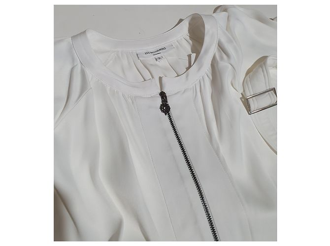 Les Benjamins White Polyester Jacket - view 8