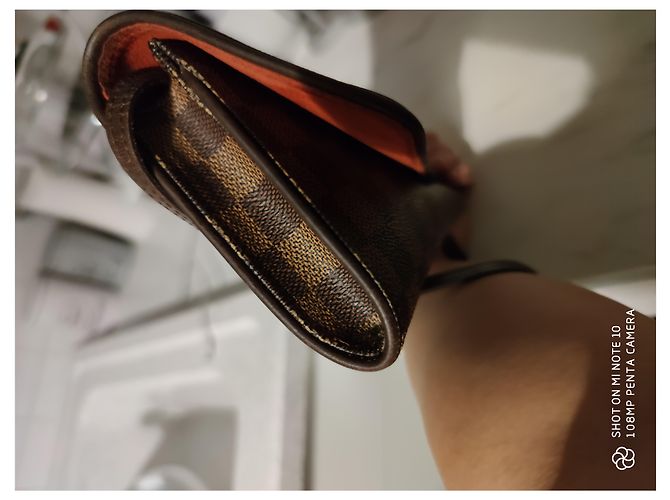 Louis Vuitton Florentine Damier Lona Marrón Castaño - vista 3