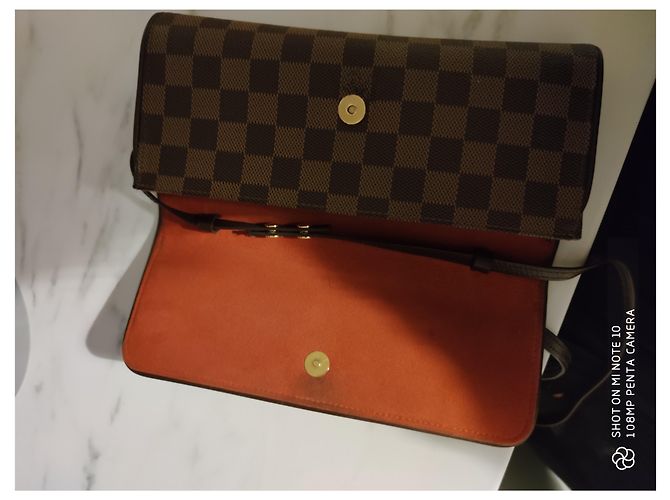 Louis Vuitton Florentine Damier Lona Marrón Castaño - vista 5