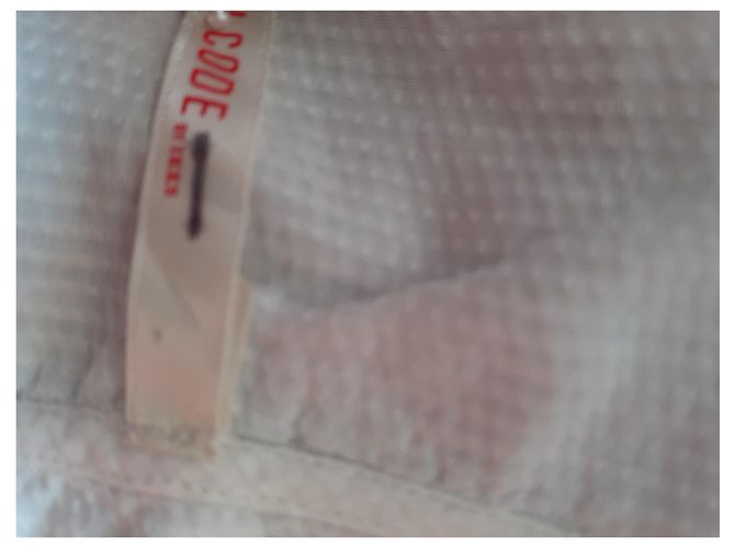 Abito camicia Ikks bianco in cotone e viscosa - vista 3