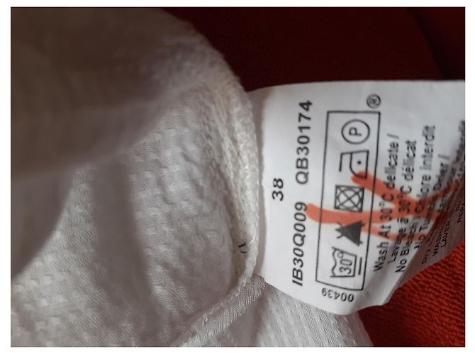 Abito camicia Ikks bianco in cotone e viscosa - vista 4