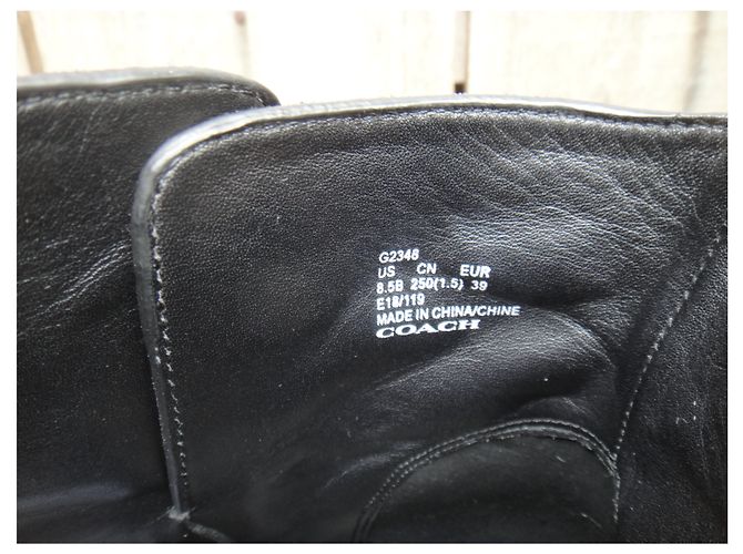 Stivali da coach modello Crystie Nero - vista 8