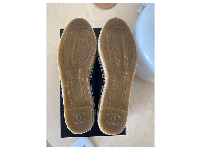 Chanel Espadrilles Black Navy blue - view 10