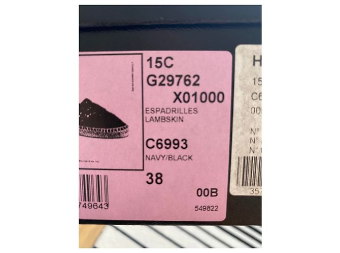 Chanel Espadrilles Black Navy blue - view 14