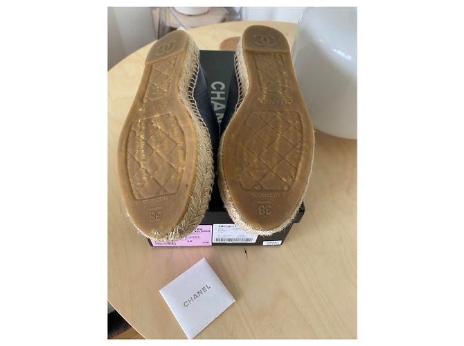 Chanel Espadrilles Black Navy blue - view 2
