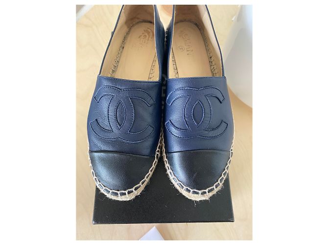 Chanel Espadrilles Black Navy blue - view 6