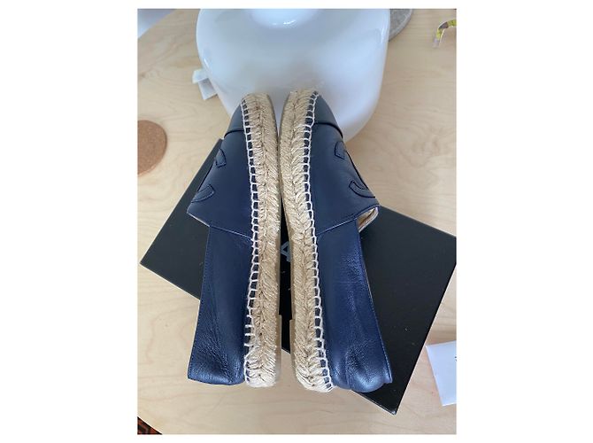 Chanel Espadrilles Black Navy blue - view 8
