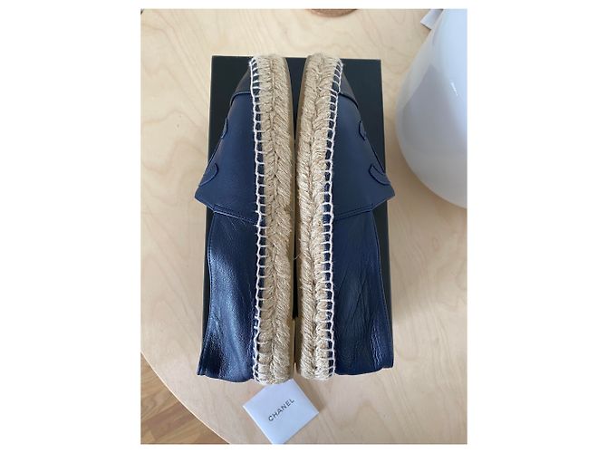 Chanel Espadrilles Black Navy blue - view 9