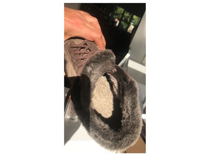 Botines Santoni de piel marrón claro - vista 4