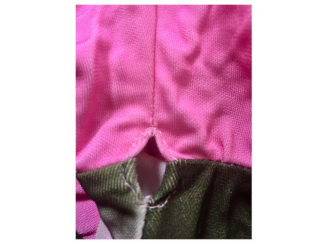 Diane Von Furstenberg DvF Pelego Vintage Wickelkleid Pink Mehrfarben Khaki - Ansicht 9