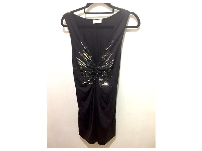 Pinko schwarzes Kleid mit Pailletten - Ansicht 6