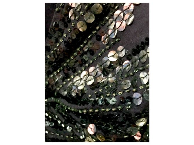 Pinko schwarzes Kleid mit Pailletten - Ansicht 8