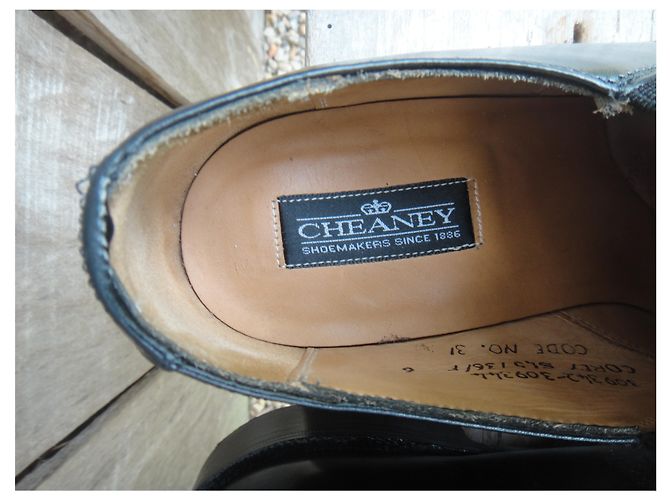Autre Marque Mocassini Cheaney Corey in pelle nera 40 Nero - vista 7