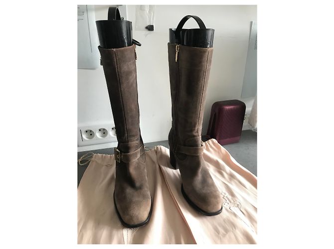 Botas Cesare Paciotti de piel bronce - vista 2