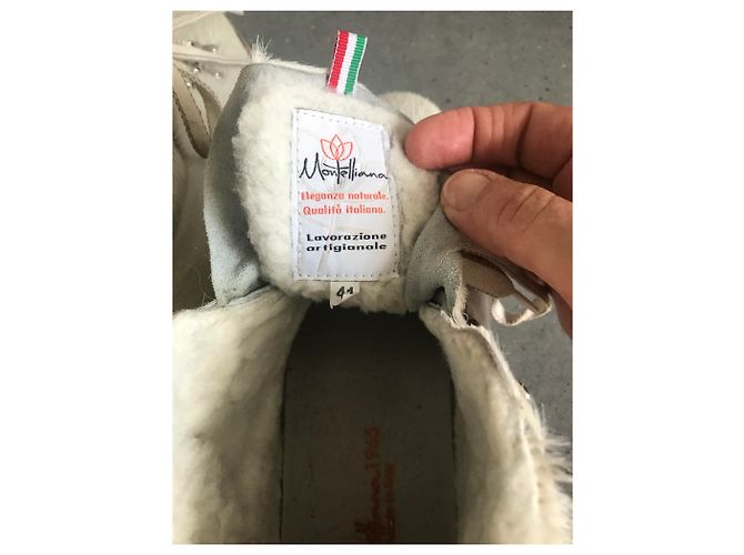 Autre Marque Botines de piel blanca Blanco - vista 4