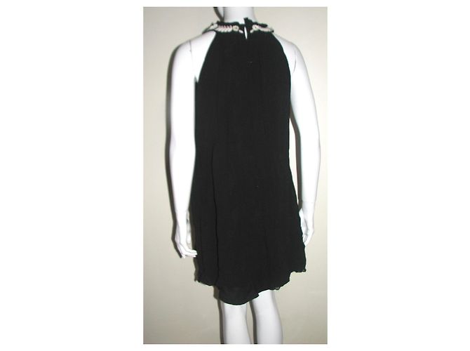 Alice by Temperley Abito in chiffon decorato Nero - vista 2
