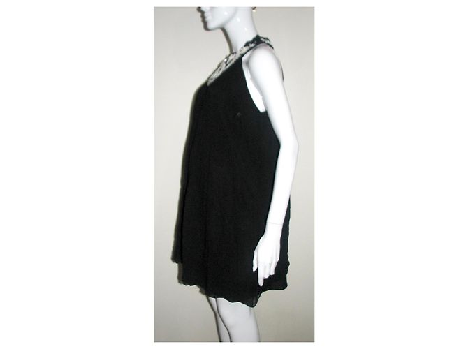 Alice by Temperley Abito in chiffon decorato Nero - vista 3