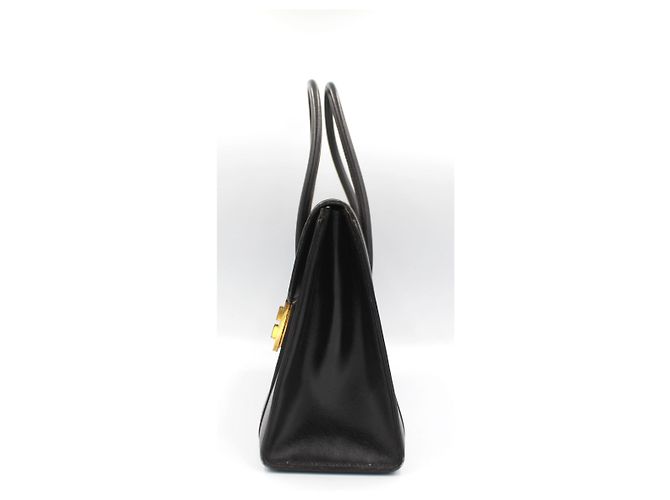 Borsa Hermès Drag Black Box in pelle Nero - vista 4