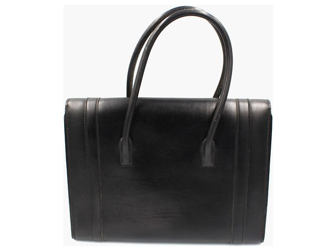 Borsa Hermès Drag Black Box in pelle Nero - vista 5