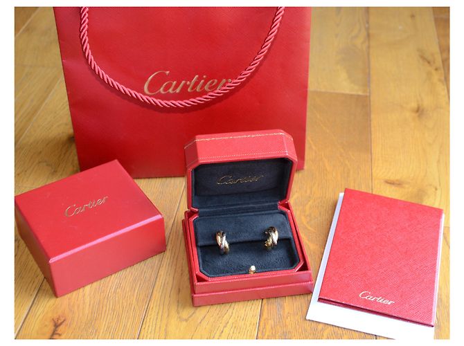Love Orecchini Cartier Trinity in oro bianco, oro giallo e oro rosa - vista 7
