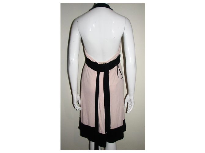 Diane Von Furstenberg DvF Vintage wrap dress Black Pink - view 3