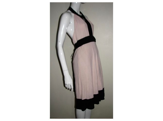 Diane Von Furstenberg DvF Vintage wrap dress Black Pink - view 4