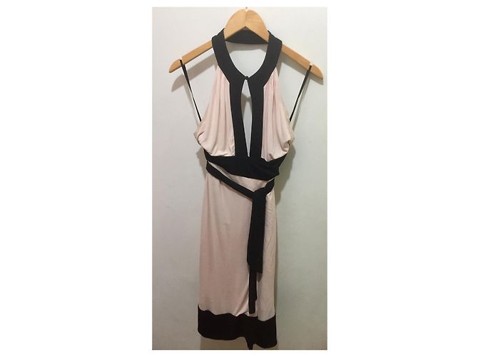 Diane Von Furstenberg DvF Vintage wrap dress Black Pink - view 5