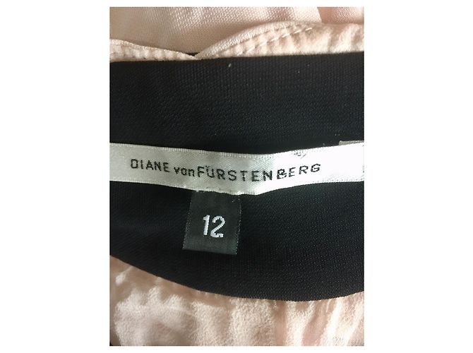 Diane Von Furstenberg DvF Vintage wrap dress Black Pink - view 6