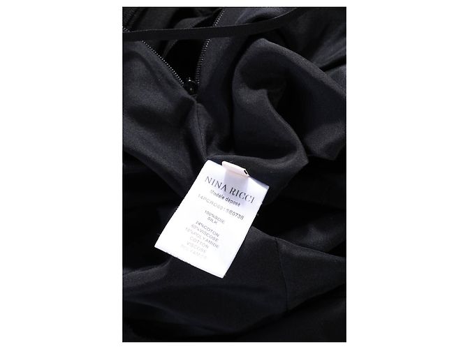 Nina Ricci Seidenkleid Schwarz - Ansicht 3