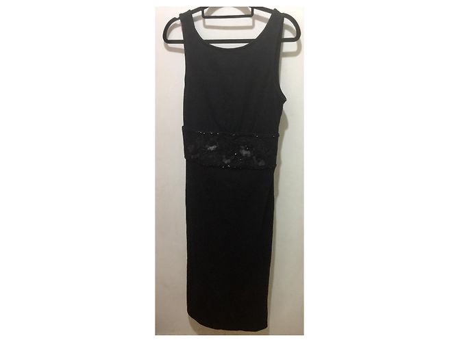 Diane Von Furstenberg DvF neues Vintage verziertes Kleid Schwarz - Ansicht 5