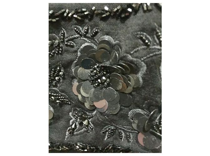 Diane Von Furstenberg DvF neues Vintage verziertes Kleid Schwarz - Ansicht 6