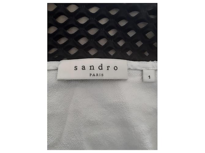 Top blanco y negro Sandro - vista 3