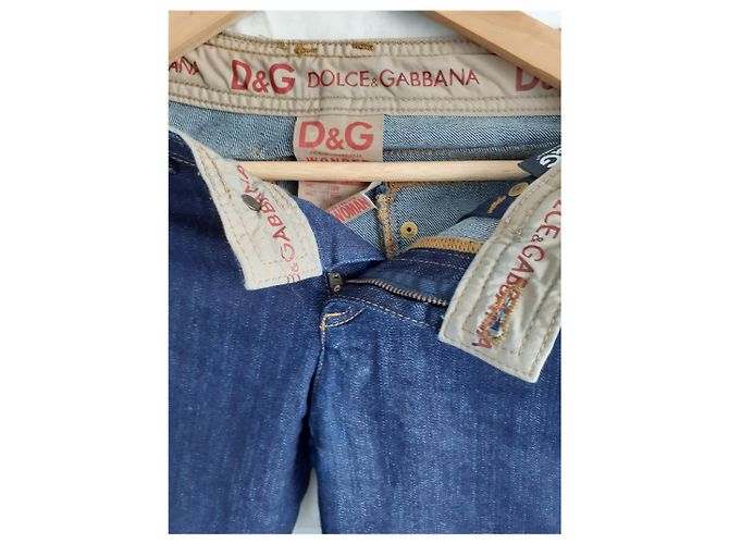 Jeans Slim D&G con cremallera en el tobillo Azul Denim - vista 3