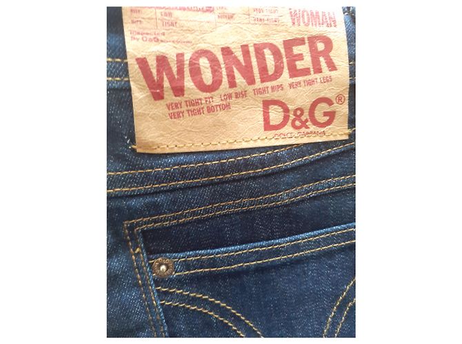 Jeans Slim D&G con cremallera en el tobillo Azul Denim - vista 4
